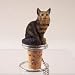 Brown Maine Coon Cat Bottle Stopper