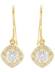 Genuine Ibiza Elegance TM 14K Yellow Gold 1 3/4 Ct Tw Diamond Earrings. 2.57 Grams . 100% Satisfaction Guaranteed.