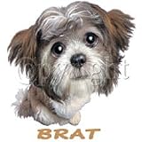 Brat-Shih Tzu Puppy Adult T-Shirt