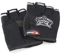 Knighthood 1 Pair of HALF Hand Grip Gloves for Bike Motorcycle Scooter Riding - Black Colour