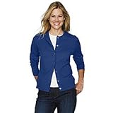 Lands' End Women's Regular Fine Gauge Cotton Cardigan Sweater