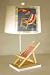 Judith Edwards Designs RED/WHITE BEACH CHAIR LAMP PAUL BRENT 1660PB