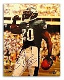 Brian Dawkins Philadelphia Eagles Autographed 16 x 20 Photograph Inscribed with Career Statistics (Unframed)