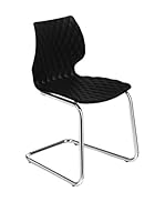 Metalmobil Set Silla 2 Uds. Uni-564 Negro/cromo