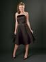 Black Short Satin Bridesmaid Dress