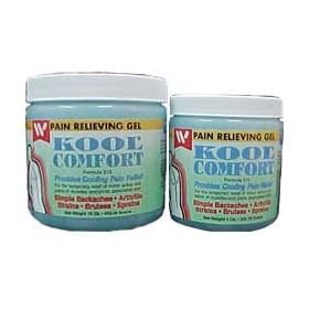 Kool Comfort Pain Relieving Gel an External Pain Relieving Coolant Gel for the Temporary Relief of Minor Aches and Pains of Joints and Muscles Associated with Arthritis, Backache, Bruises, Bursitis, Leg Cramps Muscle Spasms, Strains, Sprains and Sports Injuries - Total of 24oz #3152