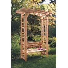 A3076 Bench for the Astoria Arbor by Arboria