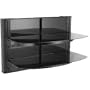 Sanus Systems VF5022-B1 Dual Column Wall-Mounted Furniture Component with 2 Shelves