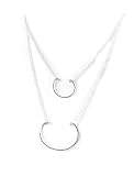 Hovey Lee Eco Lunette II Necklace, Size Large Silver Pendant
