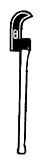 COUNCIL TOOL 212 BUSH HOOK 36 STRAIGHT HANDLE