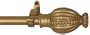 Window Curtain Rod / Drapery Rod 44 Inch - 108 Inch Crown Gold