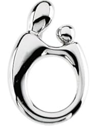 Large Mother & Child Pendant 14K Gold White 83157