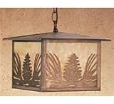 11Sq Pinecone Lantern Pendant Ceiling Fixture