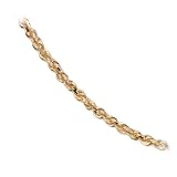 14k Yellow Gold 1.5mm Diamond-Cut Rope Chain Necklace, 20"