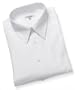 Cacharel Men's French Cuff Tonal Herringbone Dress Shirt, White