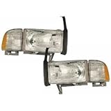 Dodge Ram Headlights OE Style Replacement Headlamps Driver/Passenger pair New W/O Sport