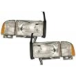 Dodge Ram Headlights OE Style W/O Sport Replacement Headlamps Driver/Passenger Pair New