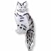 maine coon - Clearly Charming Maine Coon Sterling Silver and Enamel Pin