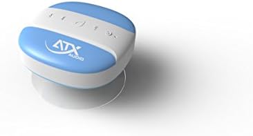 Bluetooth Wireless Waterproof Shower & Sport Speaker: Mini Water Resistant Portable Golf Cart Speaker, Hands Free Speakerphone with Built-in Mic, Works Especially Well on Boats and Motorcycles with Windshields. Can Be Heard Easily Over Shower, Boat Motors, Wind Noise Etc. 6 hrs of Play Time, Control Buttons and Powerful Suction Cup for Showers, Bathroom, Pool, Boat, Golf Cart, Car, Beach, & Outdoor Use, Loud & Clear Sound, Sticks Tight to Any Slick Clean Surface, Ipx4 Rated, Rugged, Rechargeable, Works with Iphone, Ipad, All Android Phones, Laptops with Bluetooth.