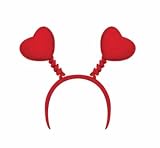 Valentines Day Red Heart Head Boppers Headband
