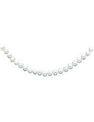 14K Gold 5.5mm Cultured Semiround Pearl Strand 20"