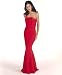 Strapless Mermaid Dress -- Size:26 Color:Ruby Red