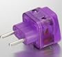 NEW! HIGH QUALITY AC POWER TRAVEL ADAPTER PLUG For use in EUROPE (SPAIN TURKEY GREECE PORTUGAL CROATIA etc) and THAILAND INDONESIA BRAZIL CHILE PERU RUSSIA and more / WITH DUAL PLUG-IN PORTS! (WORKS AS TWO-ADAPTERS-IN-ONE!) / See Product Description for compatible countries