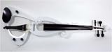 White Electric 4/4 Violin/Fiddle+Gig Bag+Headphones KiT