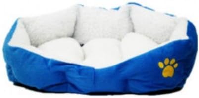 Berber Fleece Pet Dog Bed or Sofa Blue (Large)