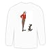 Long Sleeve T-shirt with body, individuals, individual, mammal, humans, woman, person...