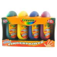 Crayola&reg; Washable Fingerpaint, Four 5 Oz Tubes (BIN550005) Category: Paints and Brushes