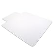 Cleartex UltiMat Polycarbonate Smooth Back Chair Mat for Hard Floors, Clear, with Lip 47 x 35 Inches (128919LR)