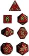 Chessex Dice: Polyhedral 7-Die Speckled Dice Set - Strawberry