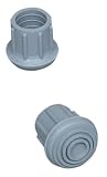 MABIS/DMI Healthcare Walker/Cane Replacement Tips, #20, Gray