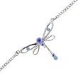 Sapphire Solar Blue DRAGONFLY Jeweled BACK Belly Chain