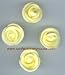 Gourmet Food : Medium Soft Yellow Royal Icing Roses