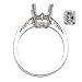 0.5 Carat Diamond 14K White Gold Bridal Engagement Ring Radiant I Vs2