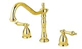 Elements of Design EB1792ALLS Heritage Widespread Kitchen Faucet, 8 - 14 Adjustable Spread, Polish