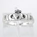 Irish Friendship & Love Celtic Claddagh Ring in Sterling Silver in sizes 4, 5, 6, 7, 8 and 9, #8933