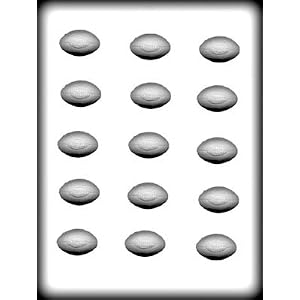 1 1 2 footballs Hard Candy Mold: 1 Count by CKP