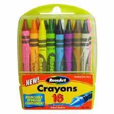 Childrens Toyshop  Toys : Box of 16 Crayons in a Plastic Case