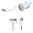 Iprotect ORIGINAL all in one 3 in 1 Zubehör SET Mini Power Ladegerät Ladekabel USB Netzteil + USB Datenkabel + KFZ Adapter für: iPhone 4S / 4GS / 4/ 4G / 3G / 3GS , iPod nano / touch/ classic