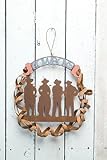 16 &acute; Matel Home Dcor Western Cowboys Sweet Nectar Welcome Wreath - B0015MQOUW