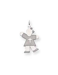 14k White Gold Kid Charm Cyber Monday Special