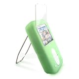 (5 in 1) Brand New Av (Audio Video) Cable for Creative Zen Vision:m + White Fold-up Amplified Portable Speakers for Mp3 and Music Players + Car Charger Cigarette Lighter Adapter for Creative Zen Vision M + Home/travel Charger for Creative Zen Vision M + Silicon Skin for Creative Zen Vision M (Green)