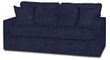 Fairview Royal faux suede Tux Sofa