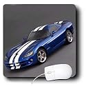 Cars - Dodge Viper Coupe Blue - Mouse Pads