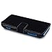 Nokia Lumia 620 Low Profile Covert Branded Faux Leather Wallet Case (Black)