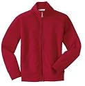 NEW Port Authority - Ladies Silk Touch Mesh Knit Full Zip Jacket Dark Red-S