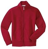 NEW Port Authority - Ladies Silk Touch Mesh Knit Full Zip Jacket Dark Red-M